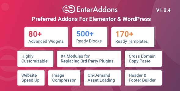 Enter Addons Pro | Preferred Addons For Elementor And WordPress 