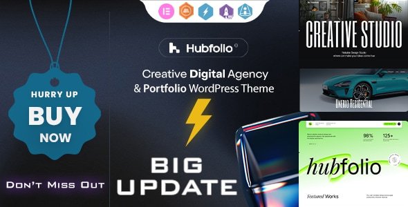 ubfolio - Creative Portfolio & Digital Agency WordPress Elementor Theme